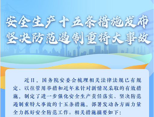 重要解读：安全生产十五条措施，一图速览